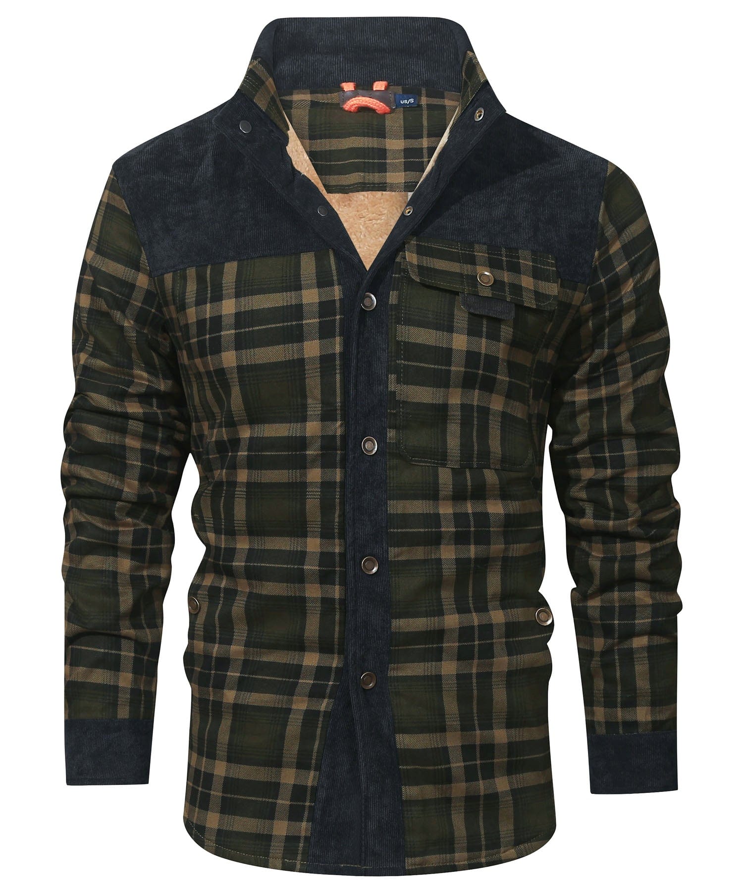 Edward™ | Plaid snap-front lined shirt jacket