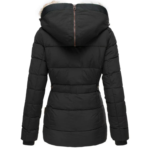Bochra™ | Faux-Fur Hood Quilted Parka Coat