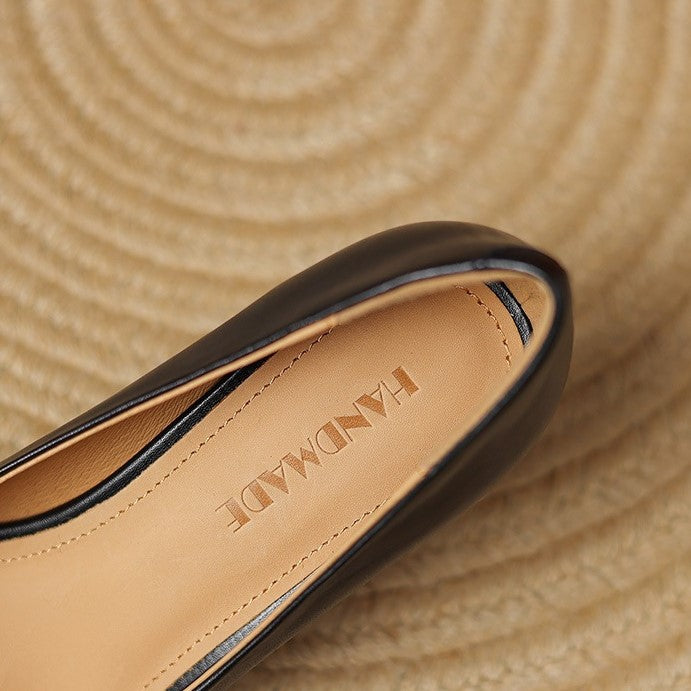 Marisol Square Toe Leather Pumps