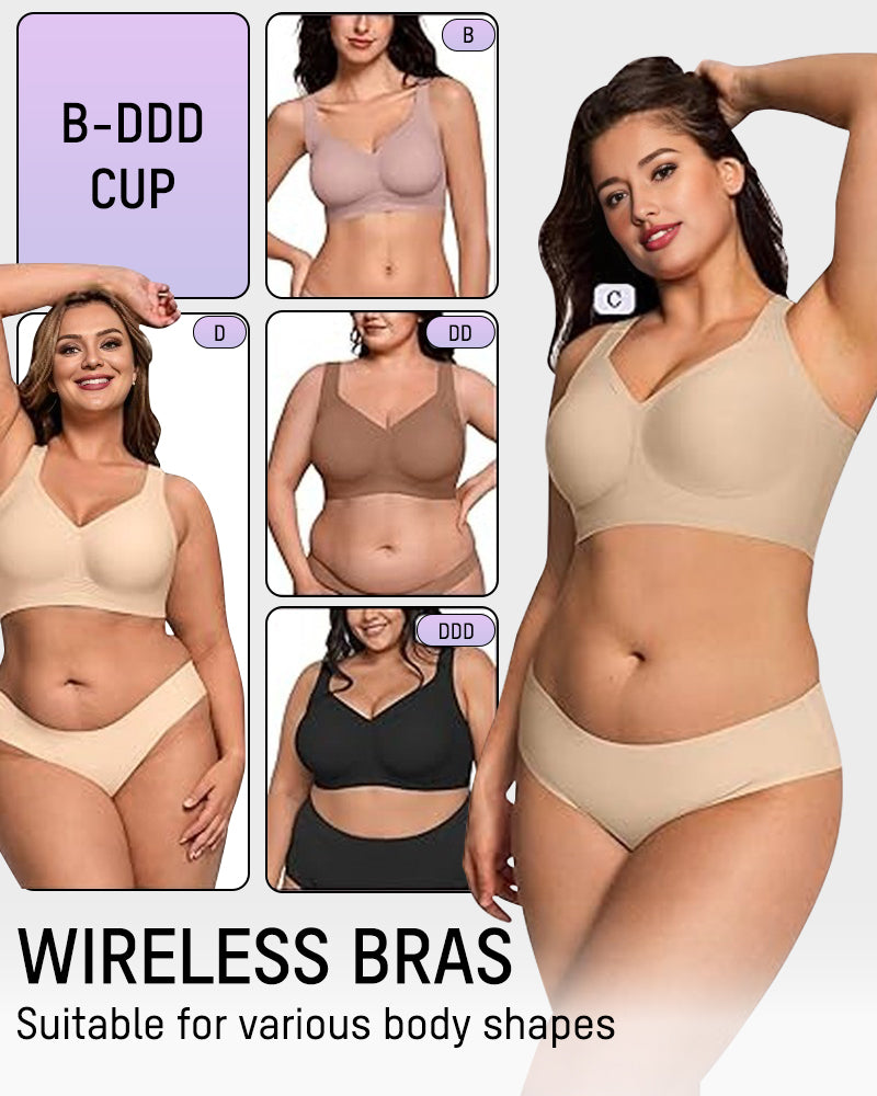 Wireless Full-Coverage Seamless Comfort Bra