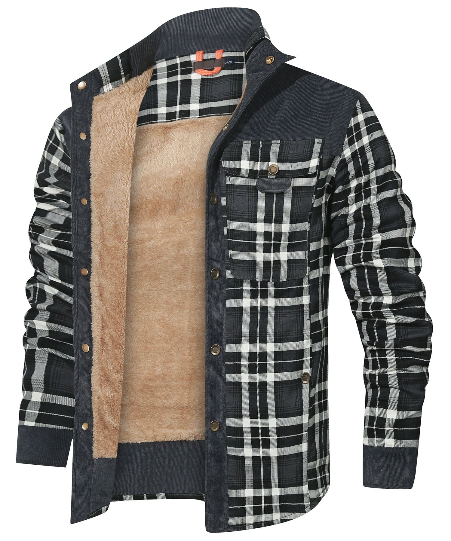 Edward™ | Plaid snap-front lined shirt jacket