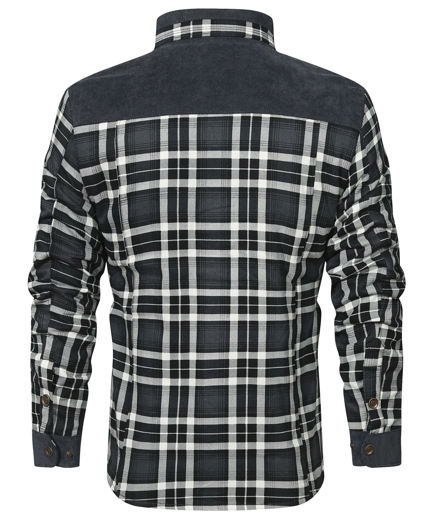 Edward™ | Plaid snap-front lined shirt jacket