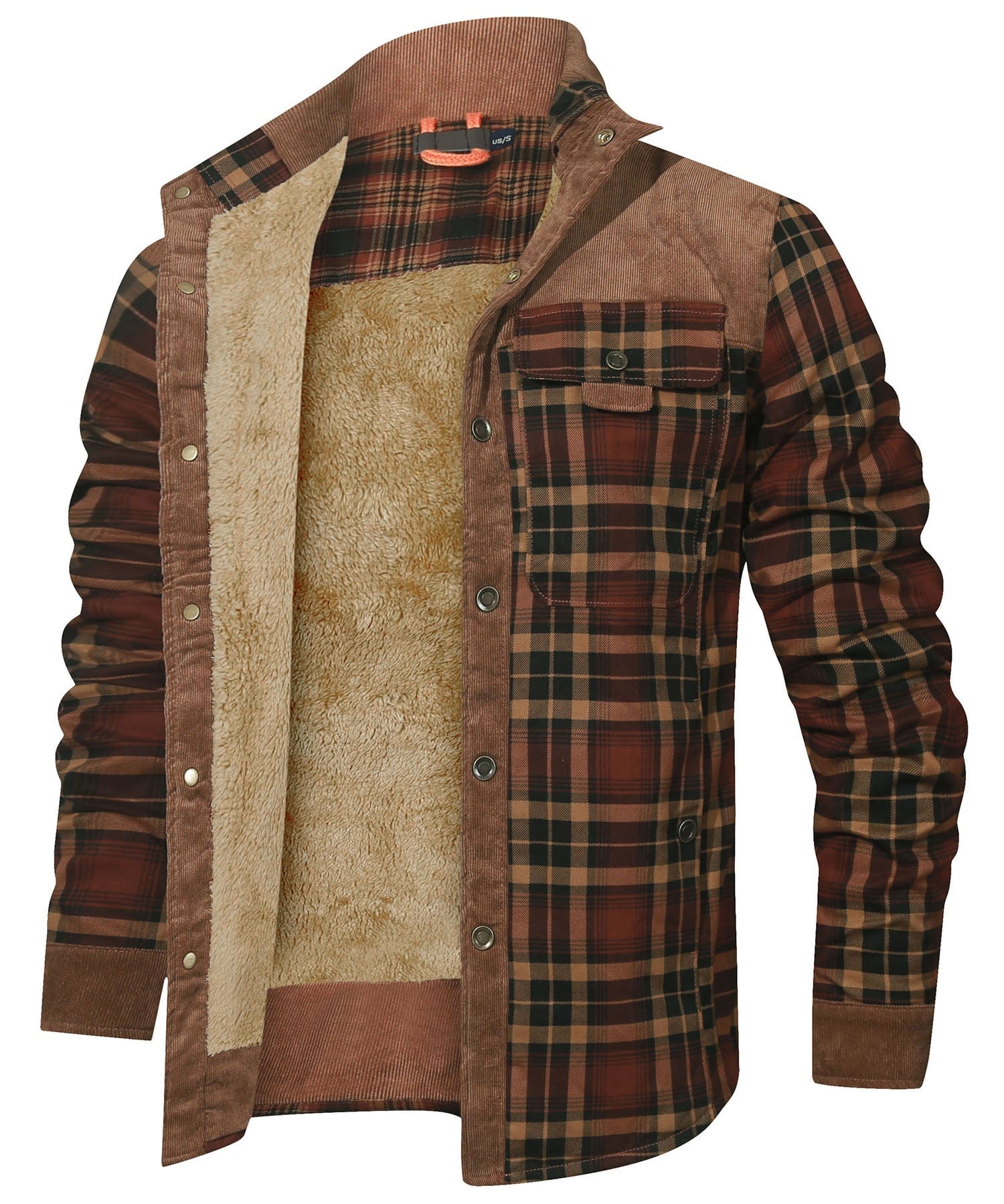 Edward™ | Plaid snap-front lined shirt jacket