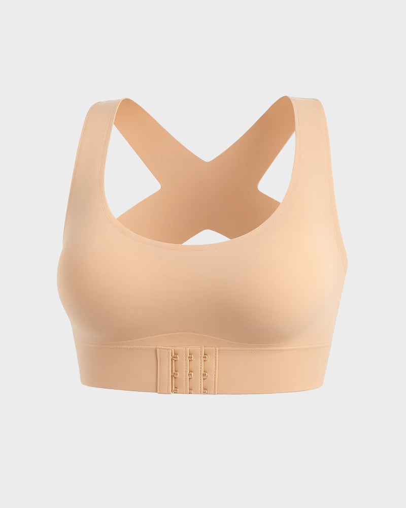 Posture-Correcting Racerback Wireless Support Bra