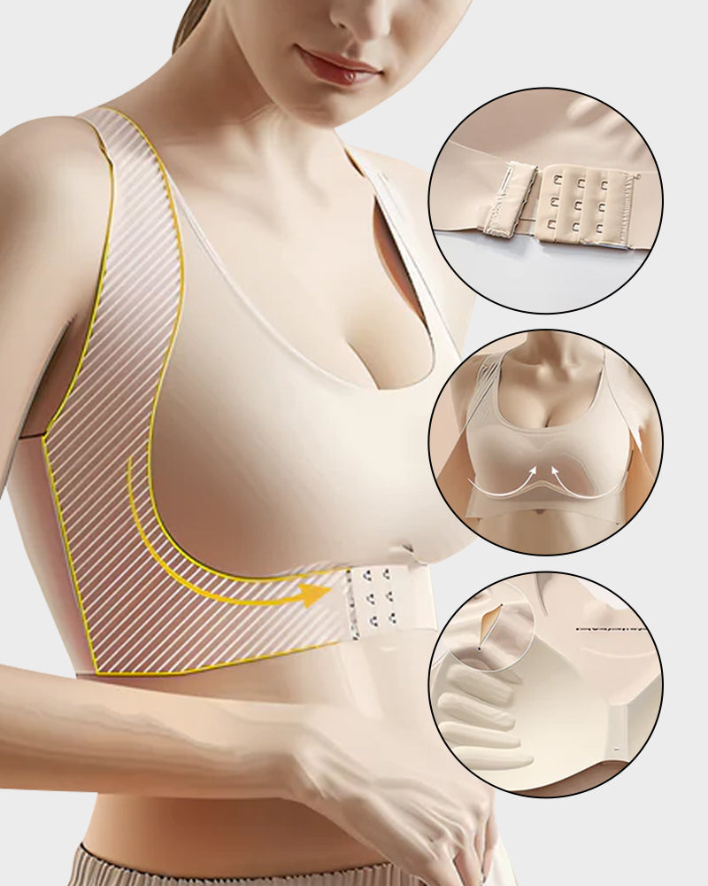 Posture-Correcting Racerback Wireless Support Bra