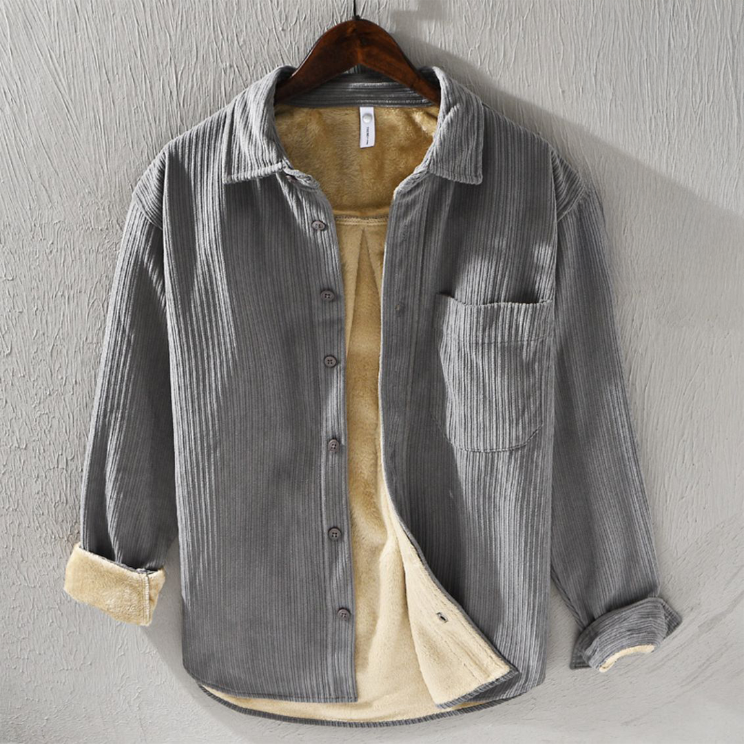 Carter™ | Corduroy sherpa-lined shirt jacket