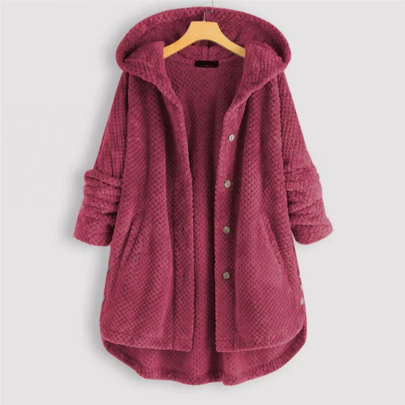 Dana™ | Cozy Relaxed-Fit Ribbed Hooded Coat