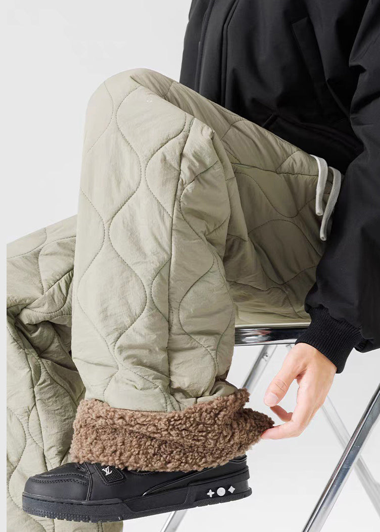 Liam™ | Quilted drawstring wide-leg pants
