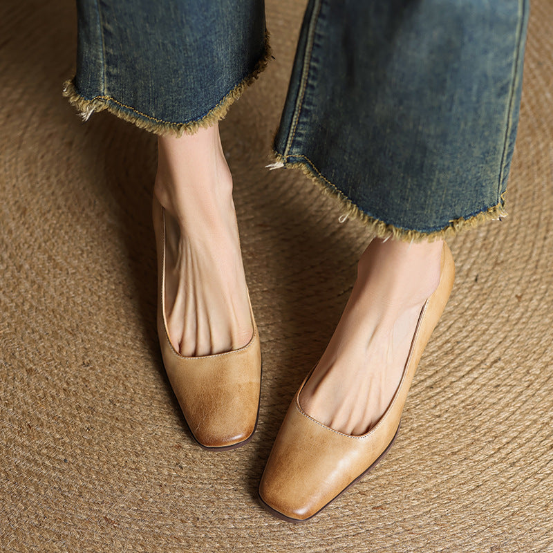 Elviera Leather Heels