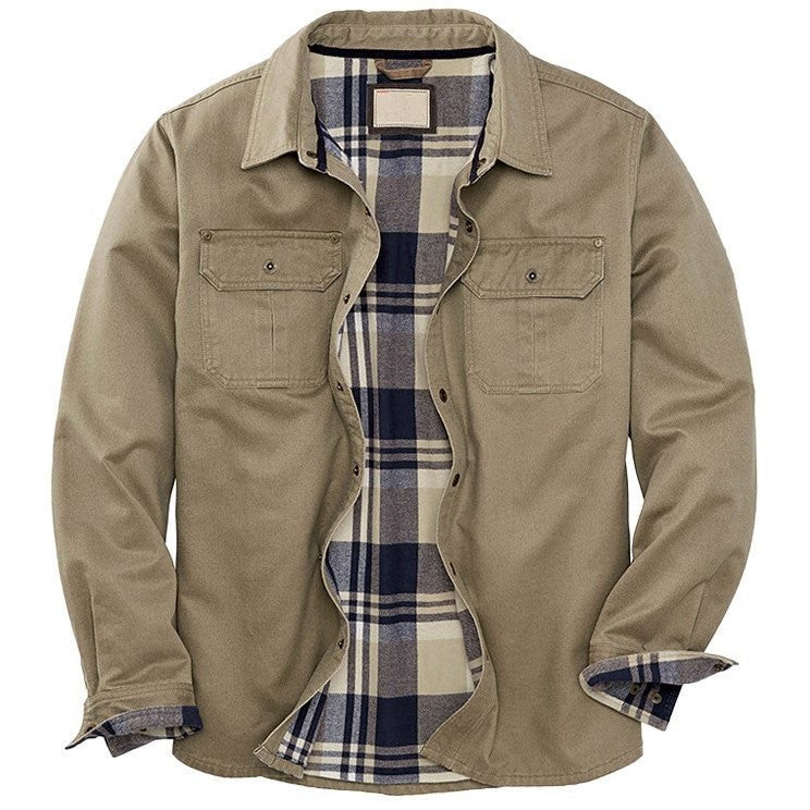 Ryder™ | Plaid-lined button-front workwear shirt jacket