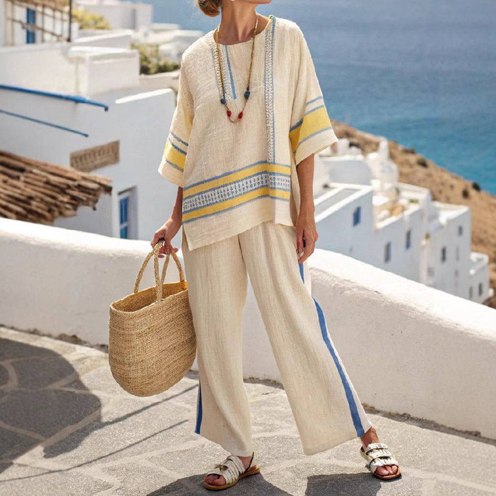 Morine™ | Elegant and Casual Striped Set