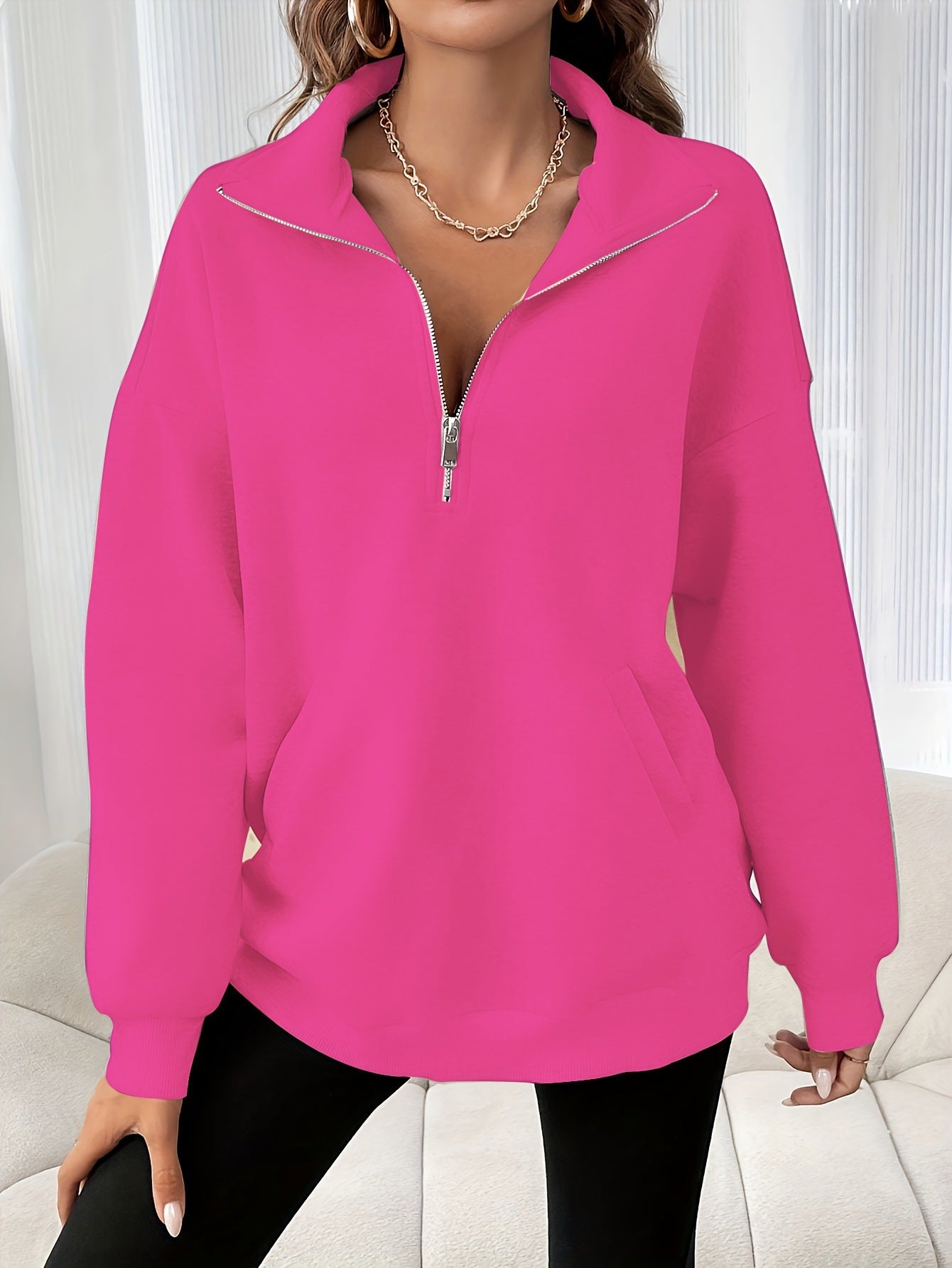 Meghan™ | Cozy Half-Zip Sweatshirt