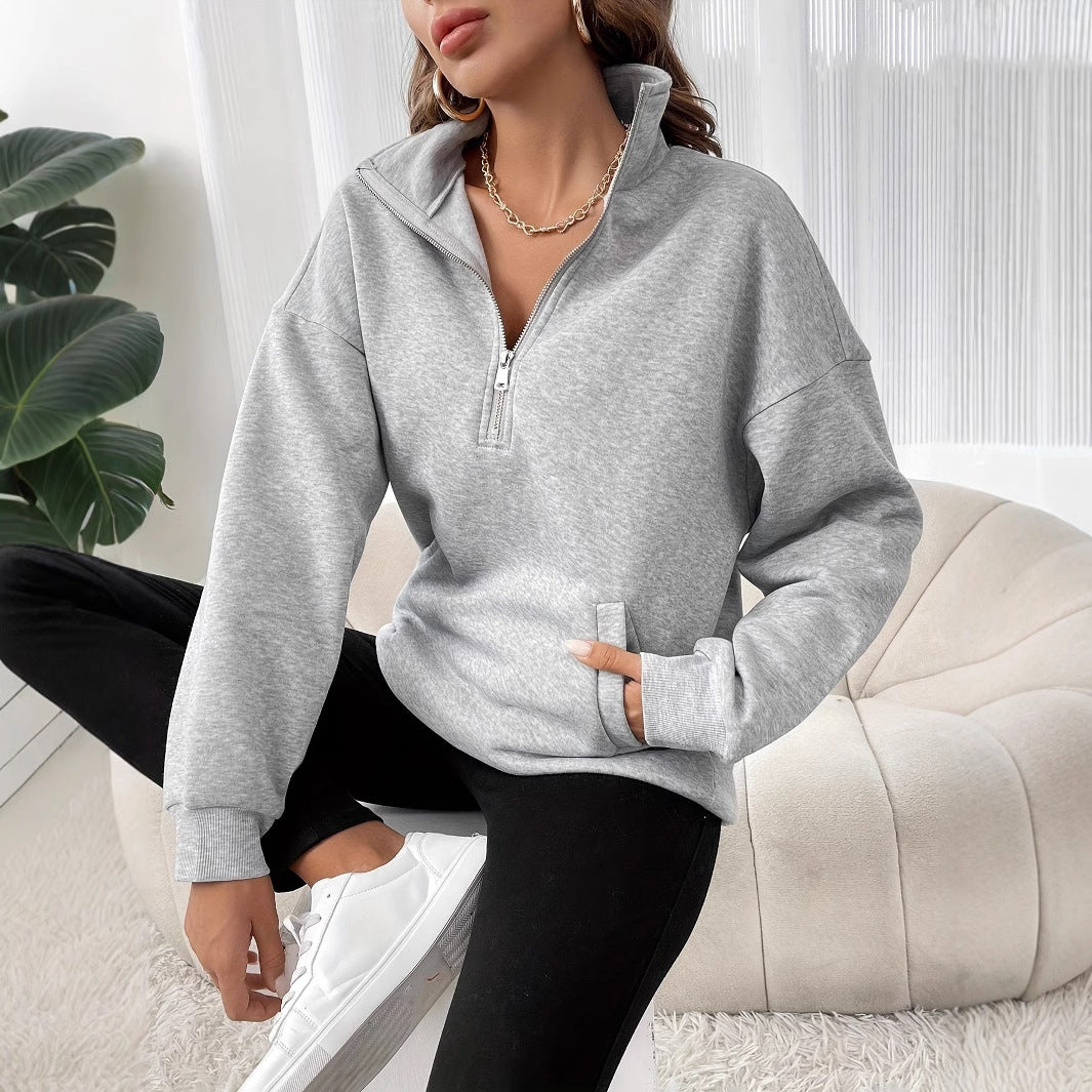 Meghan™ | Cozy Half-Zip Sweatshirt