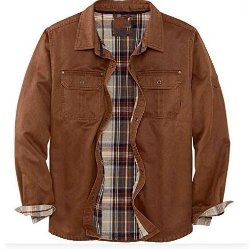 Ryder™ | Plaid-lined button-front workwear shirt jacket