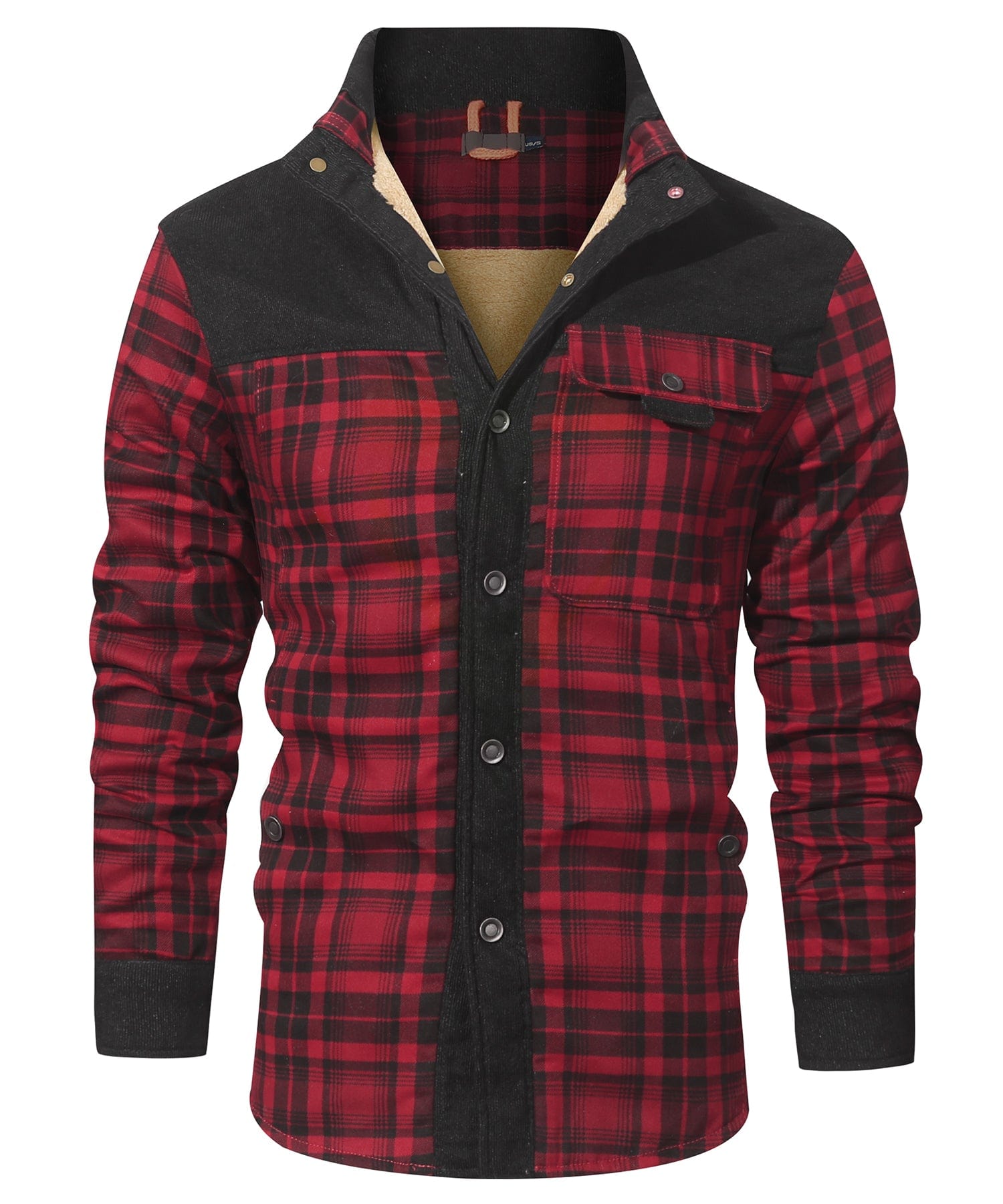Edward™ | Plaid snap-front lined shirt jacket