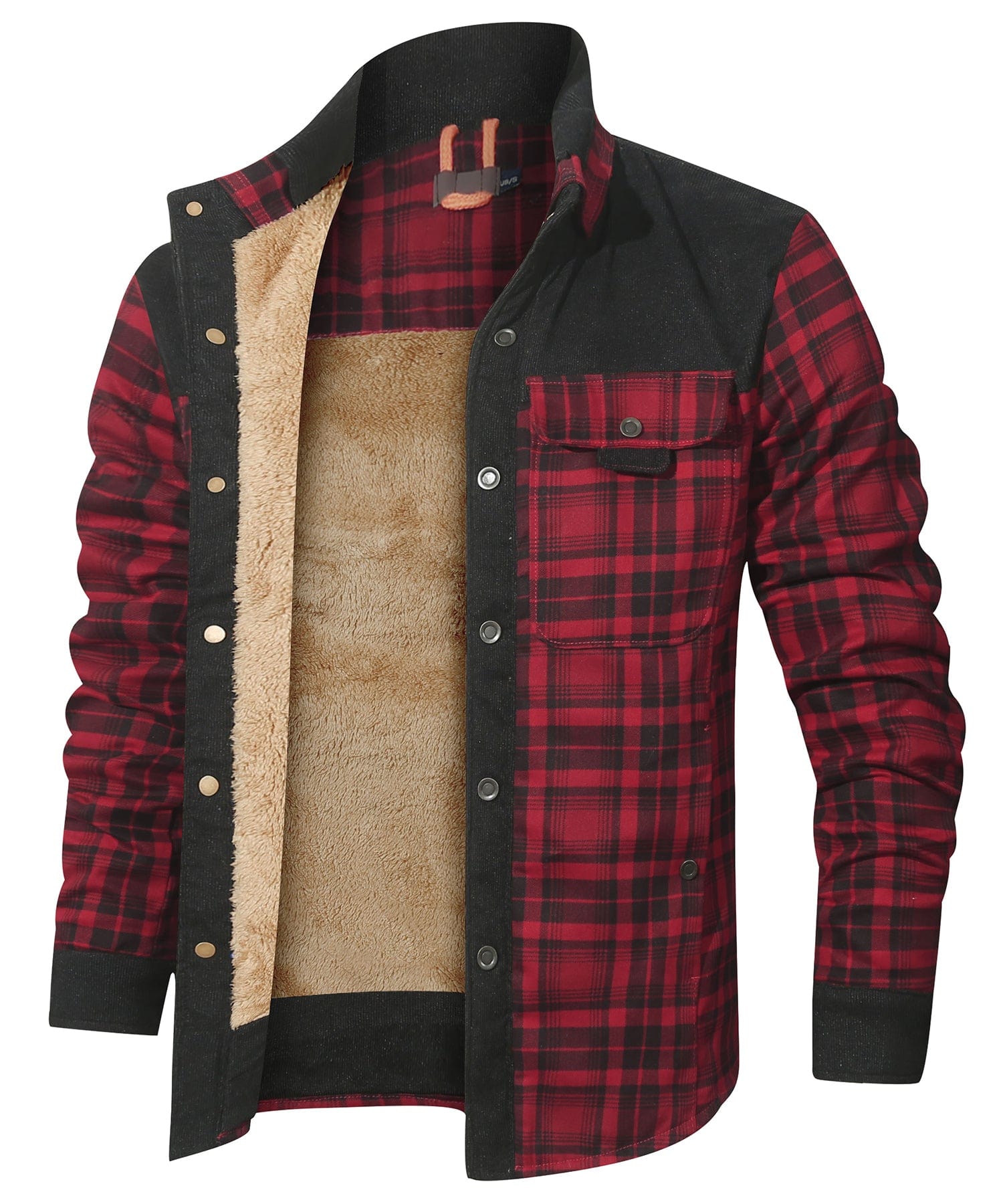 Edward™ | Plaid snap-front lined shirt jacket