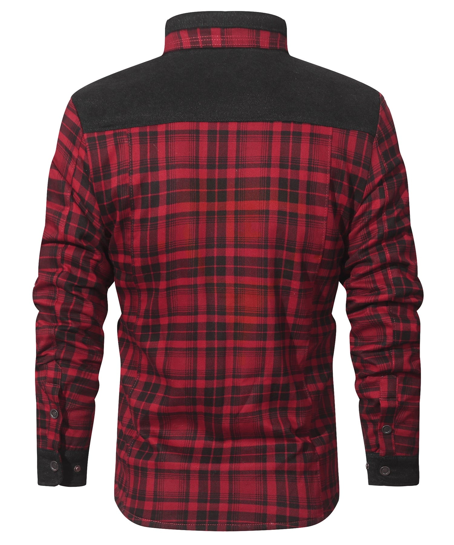 Edward™ | Plaid snap-front lined shirt jacket