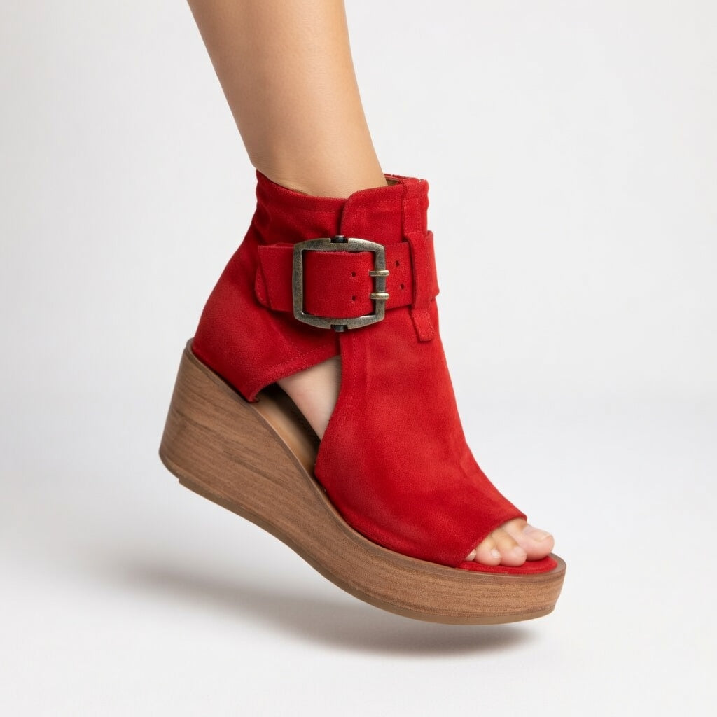 Orélisse | Open Wedge Ankle Boots in Modern Style