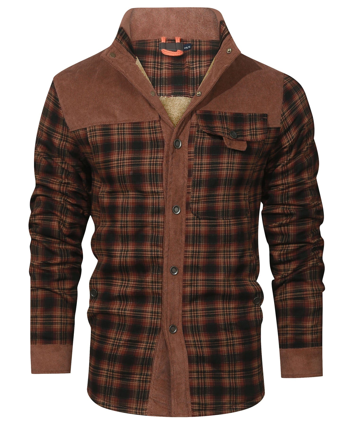 Edward™ | Plaid snap-front lined shirt jacket