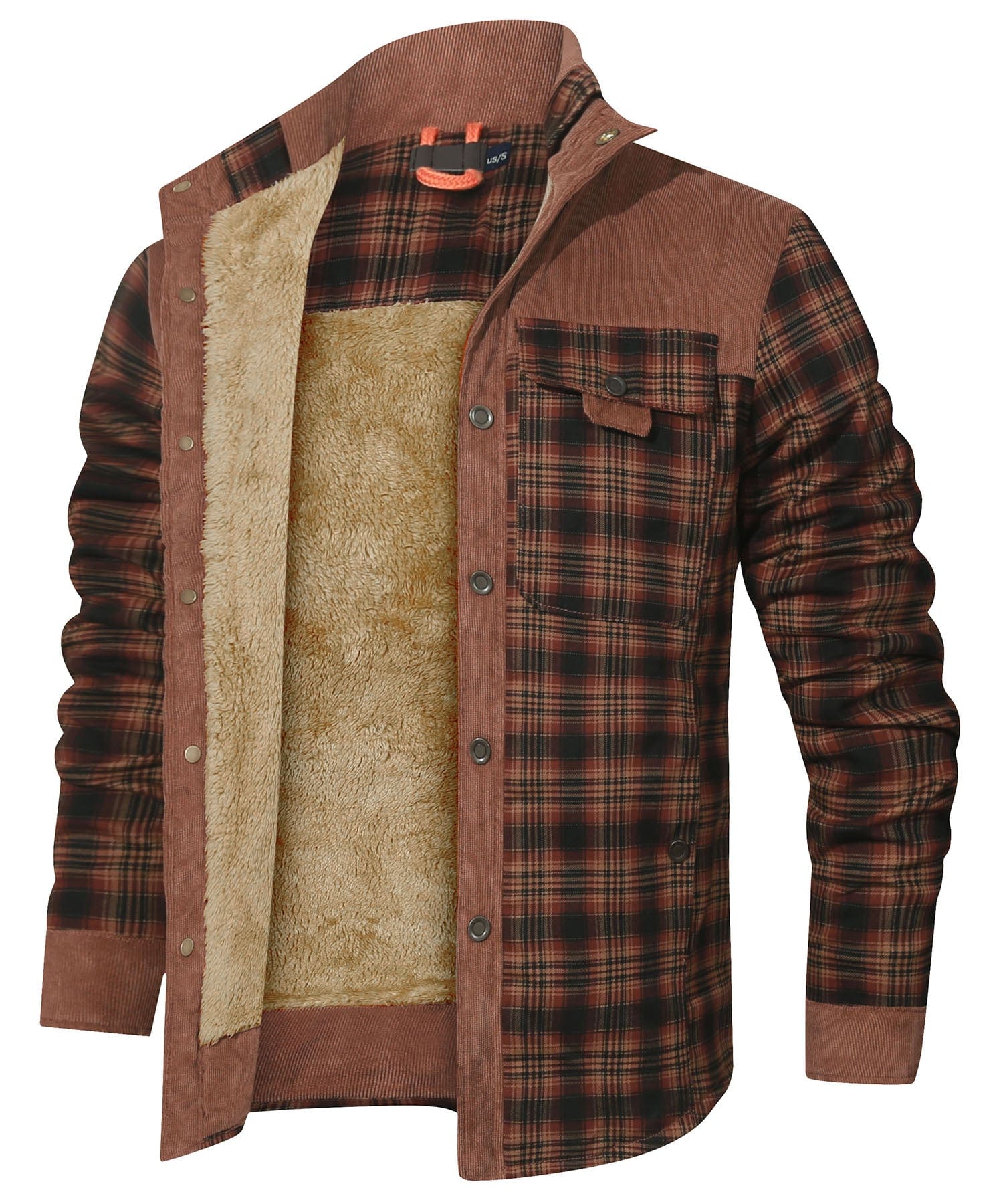 Edward™ | Plaid snap-front lined shirt jacket