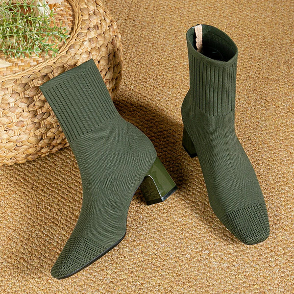 Josie™ | Chic Knitted Ankle Boots