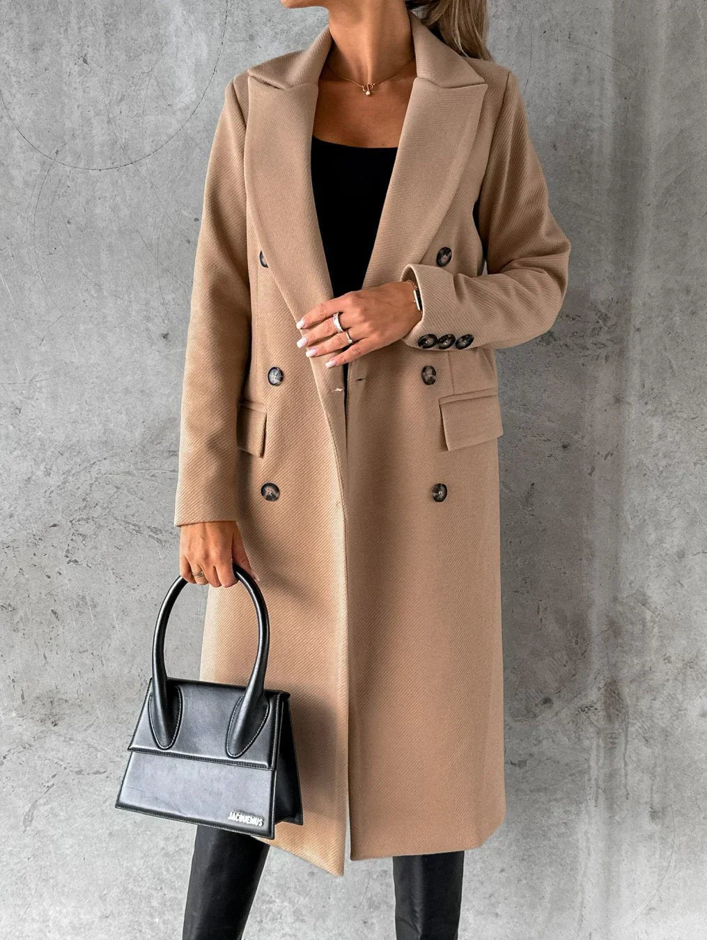 Bakoto™ | Elegant Long Wool Coat