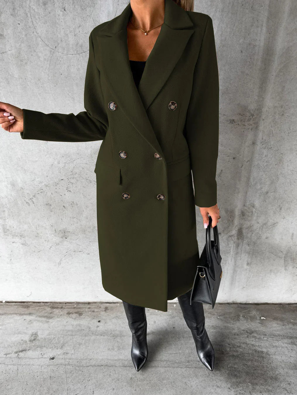 Bakoto™ | Elegant Long Wool Coat