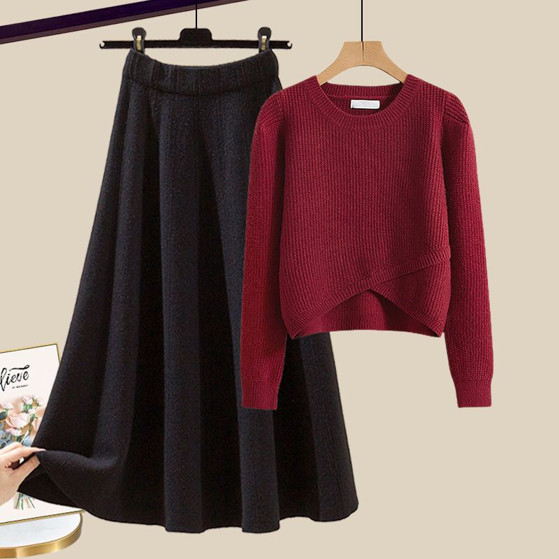Anne™ | Elegant Knit Set with Sweater and Skirt