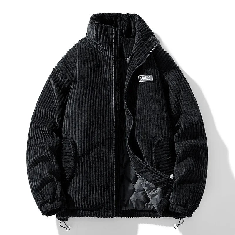 Jhin™ | Ribbed corduroy padded zip jacket