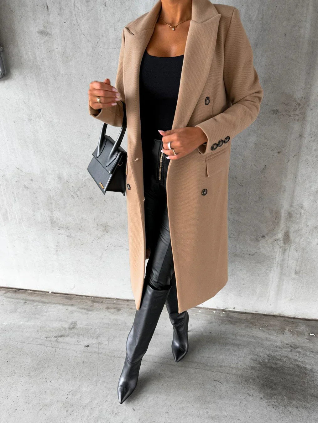Bakoto™ | Elegant Long Wool Coat