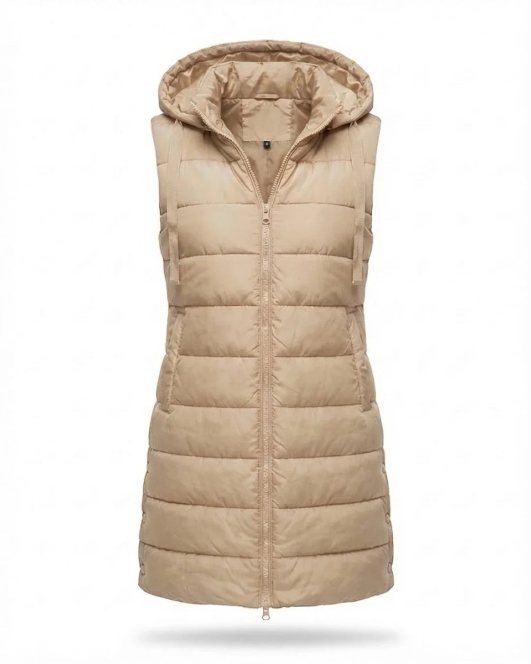 Sana™ | Hooded Longline Quilted Puffer Vest