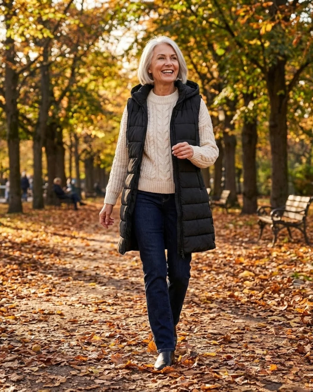 Sana™ | Hooded Longline Quilted Puffer Vest