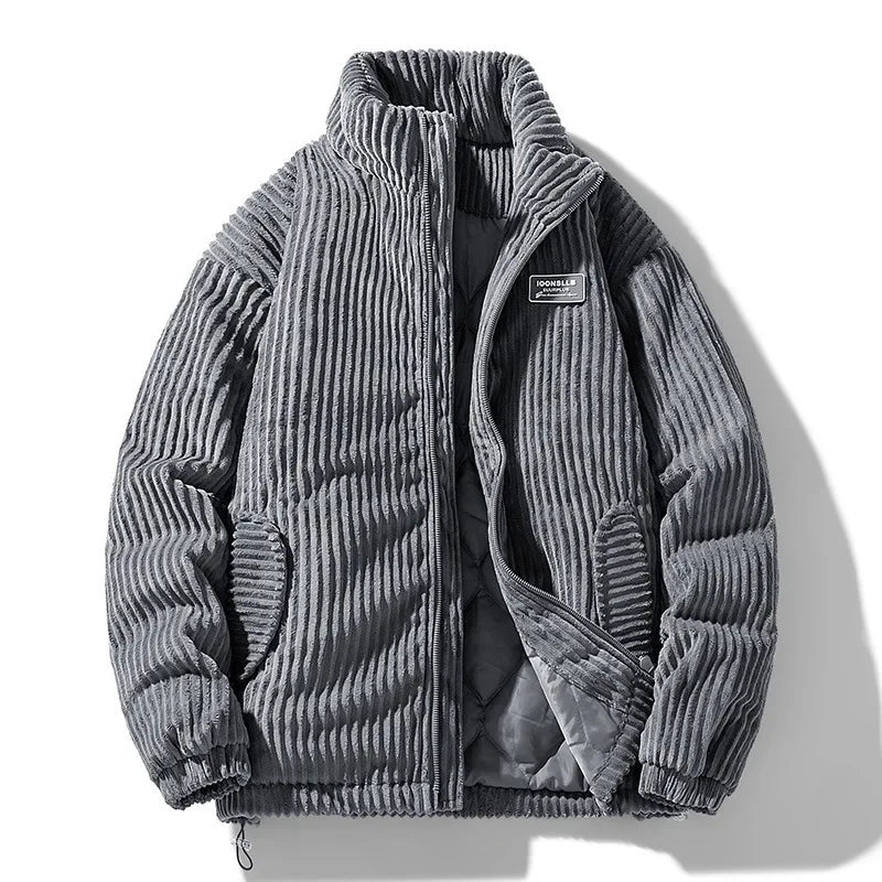 Jhin™ | Ribbed corduroy padded zip jacket