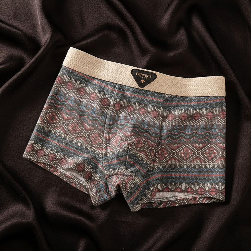 Porter™ | Jacquard-pattern elastic-waist boxer briefs