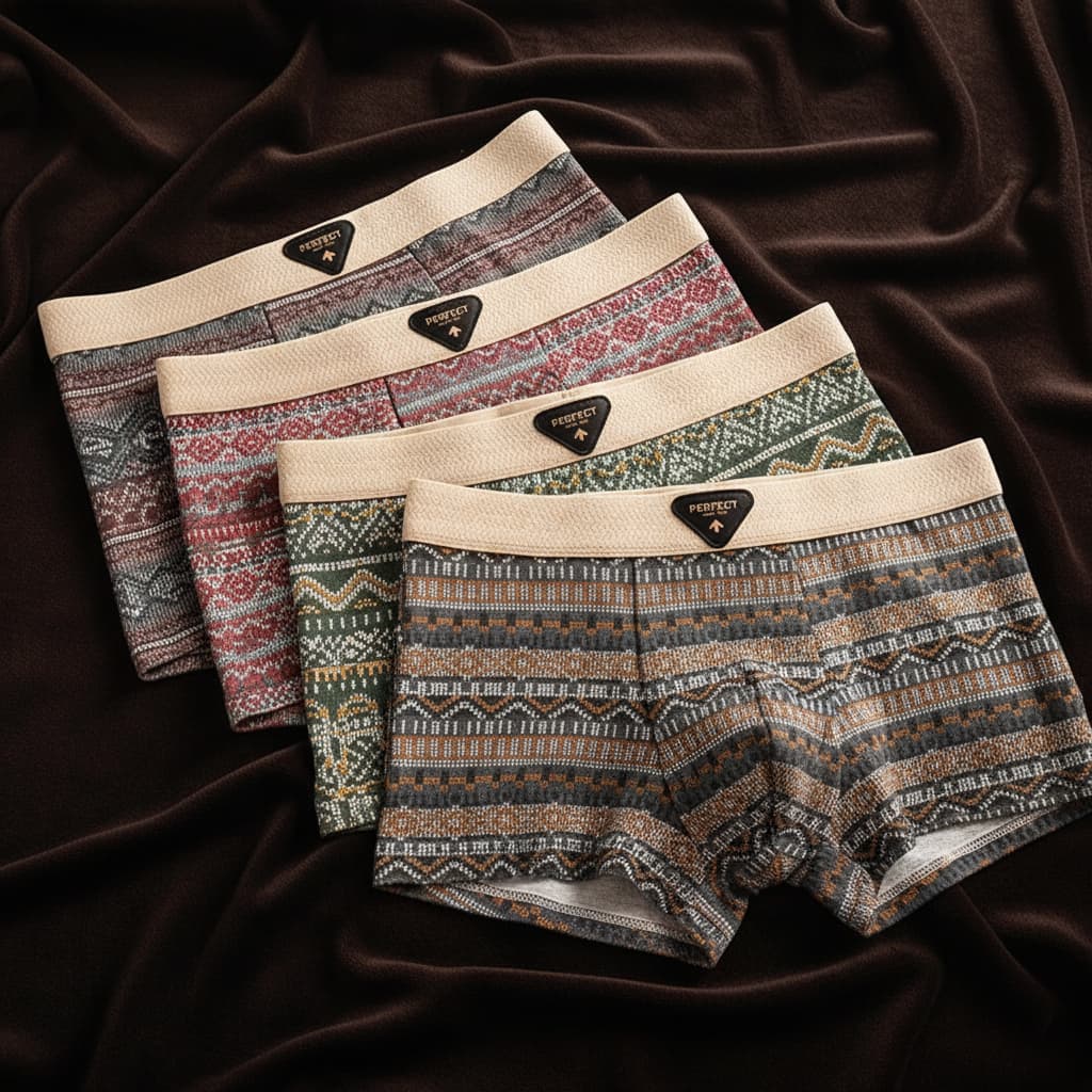 Porter™ | Jacquard-pattern elastic-waist boxer briefs