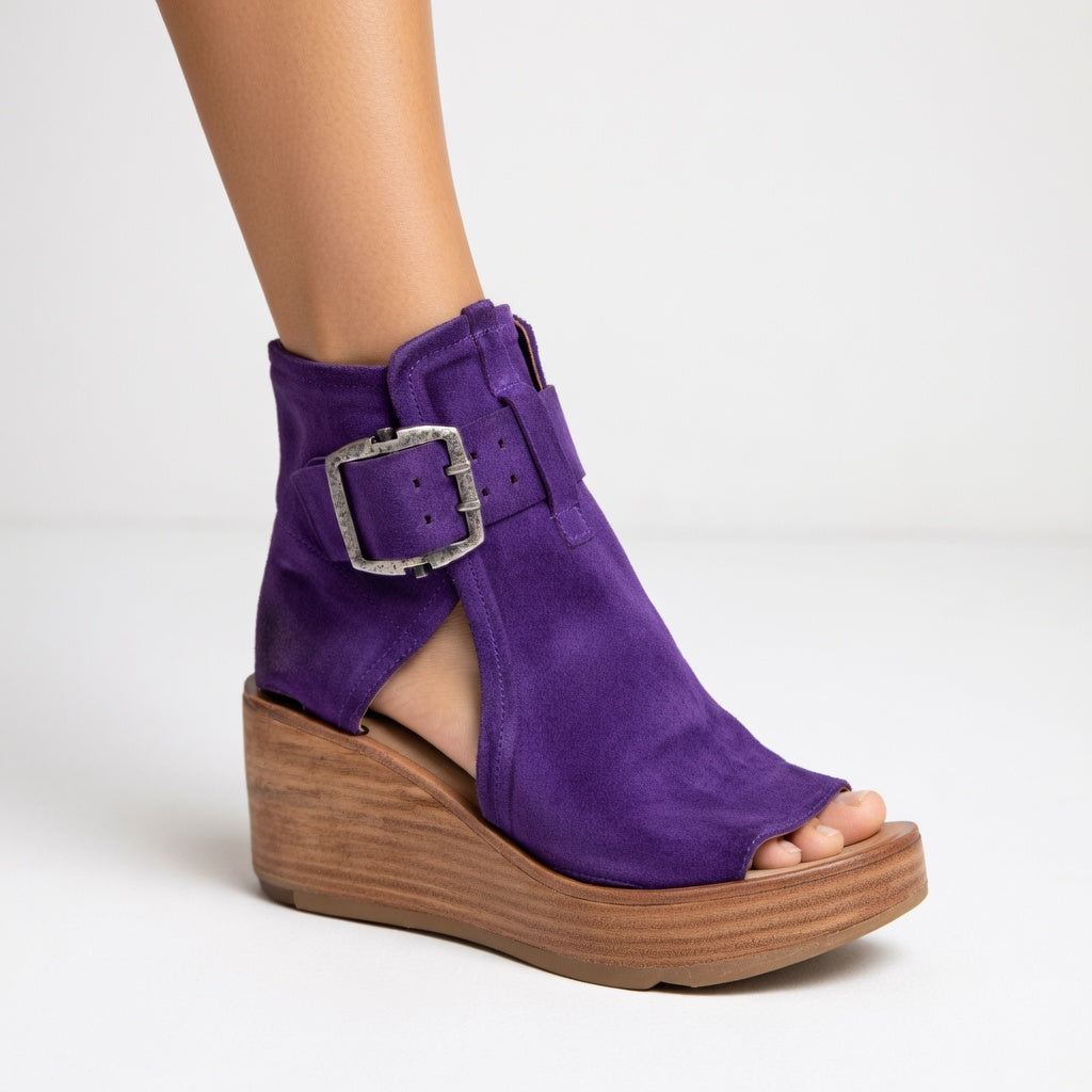 Orélisse | Open Wedge Ankle Boots in Modern Style