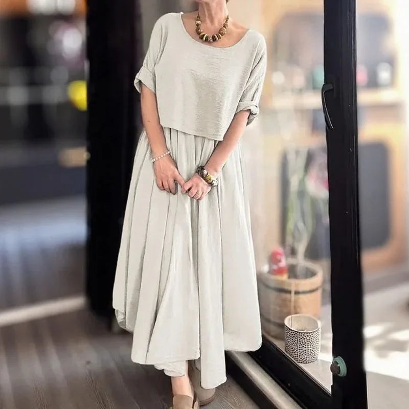 Sophisticated Layered Two-Piece Dress