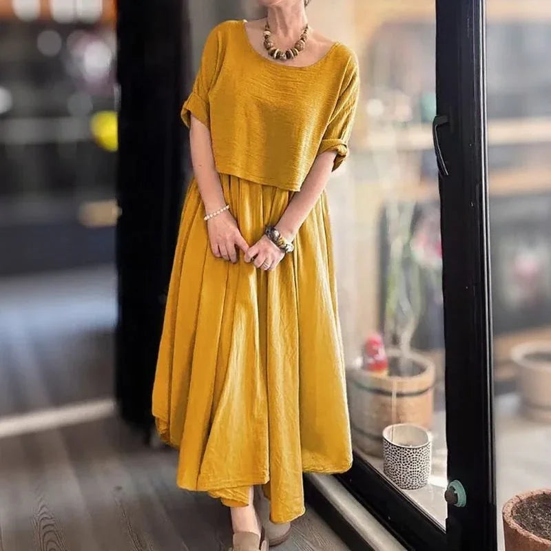 Sophisticated Layered Two-Piece Dress