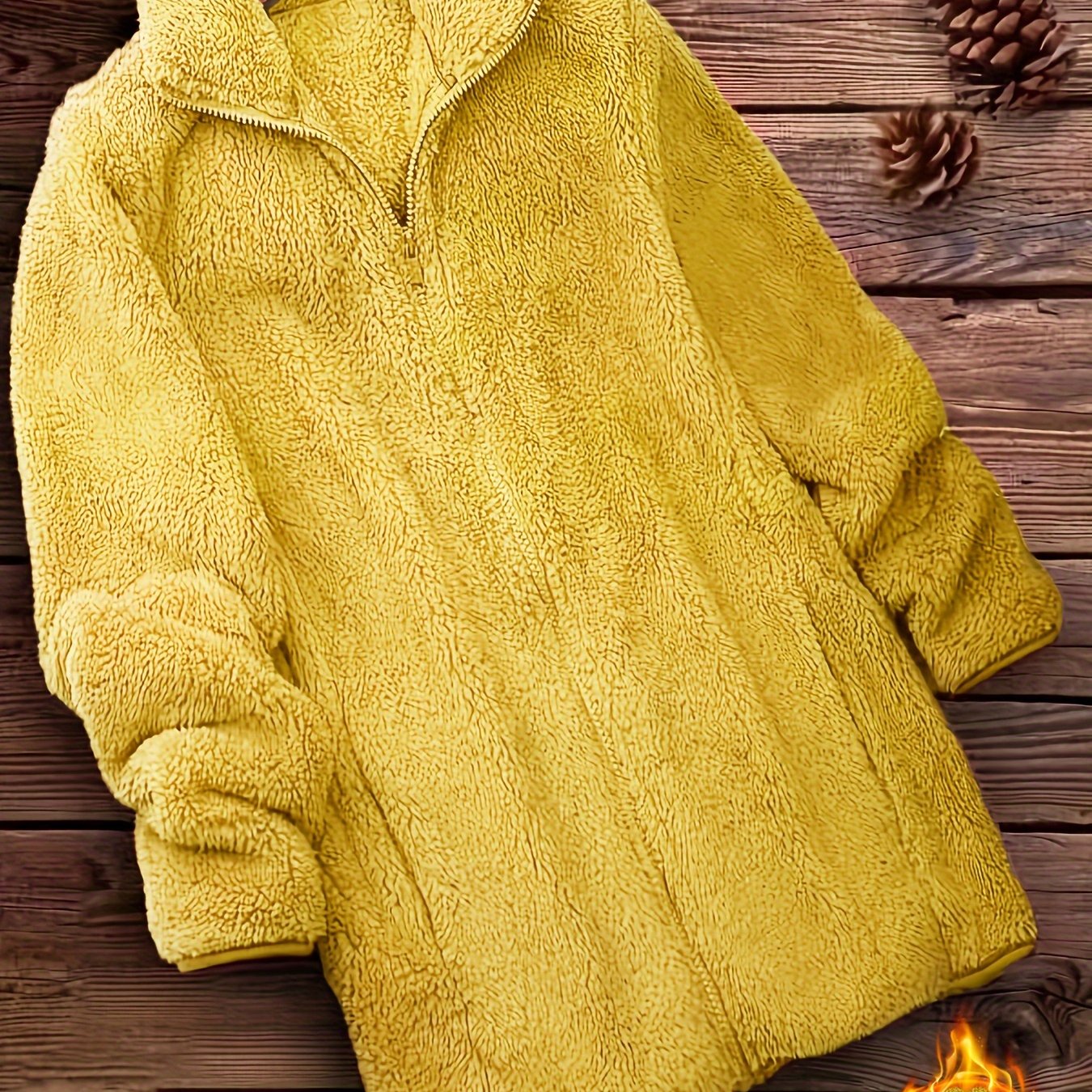 Yara™ | Elegant Zip-Up Fleece Coat