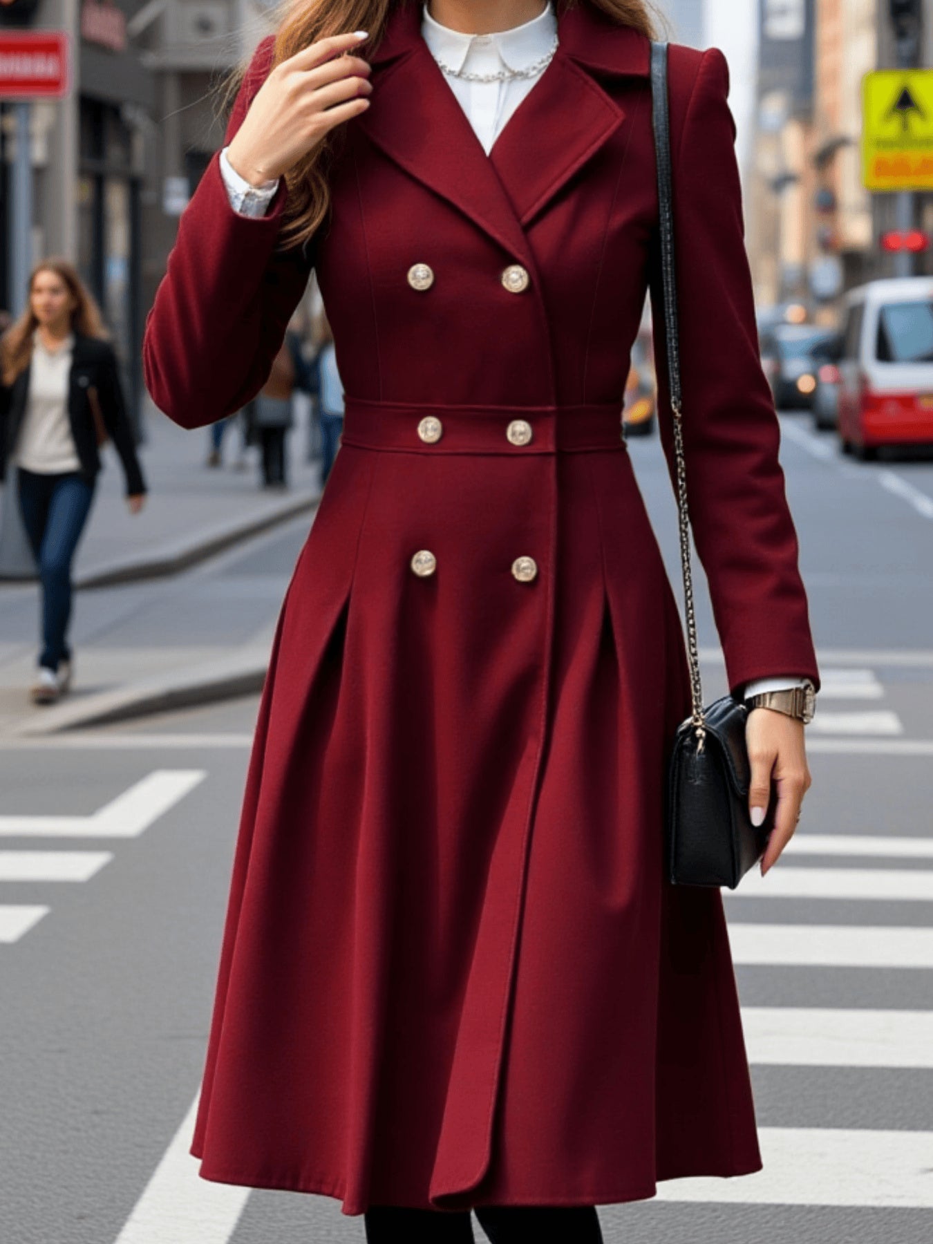 Suzette™ | Double-Breasted Fit-and-Flare Coat