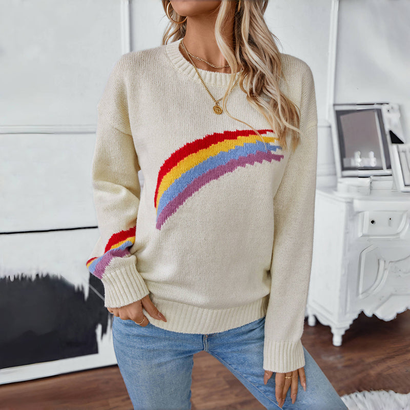 Eliza™ | Casual and Comfortable Rainbow Sweater