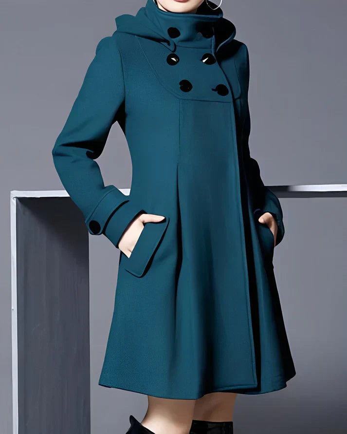 Monty™ | Elegant Warm A-Line High-Neck Winter Coat