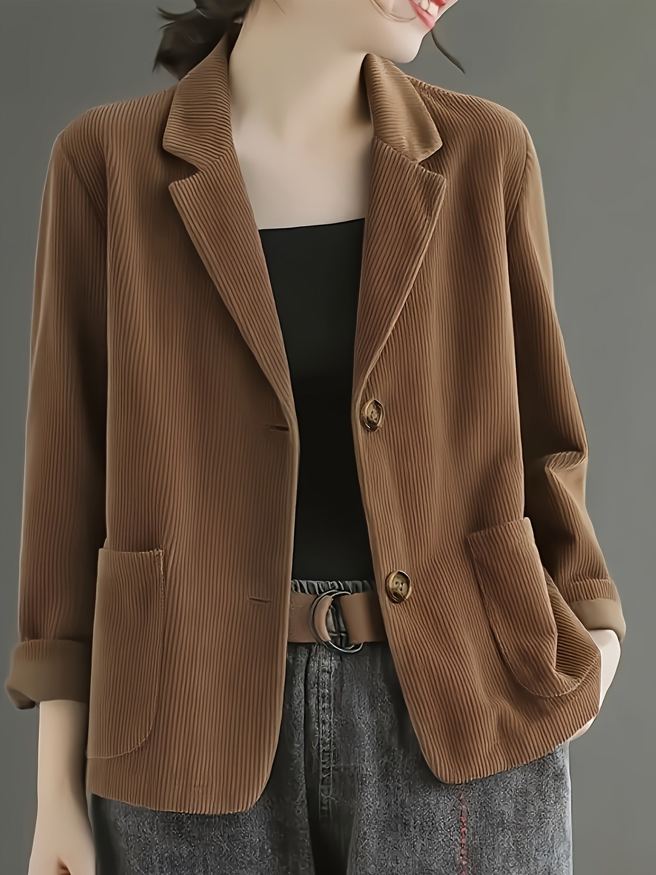 Clarabelle™ | Elegant Corduroy Blazer