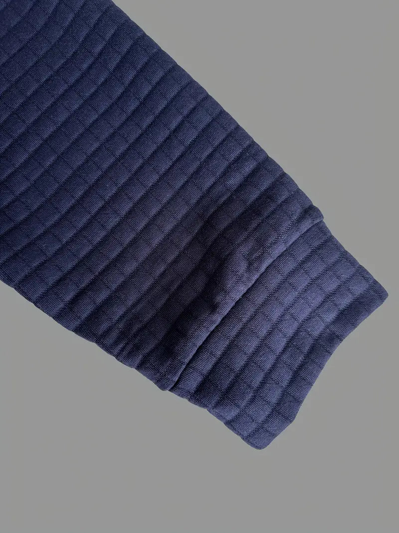 Luis™ | Quilted zip-pocket long-sleeve polo