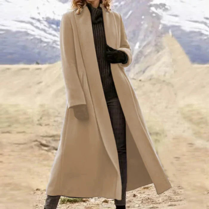 Kalio™ | Long Wool Coat + Free Elegant Gloves