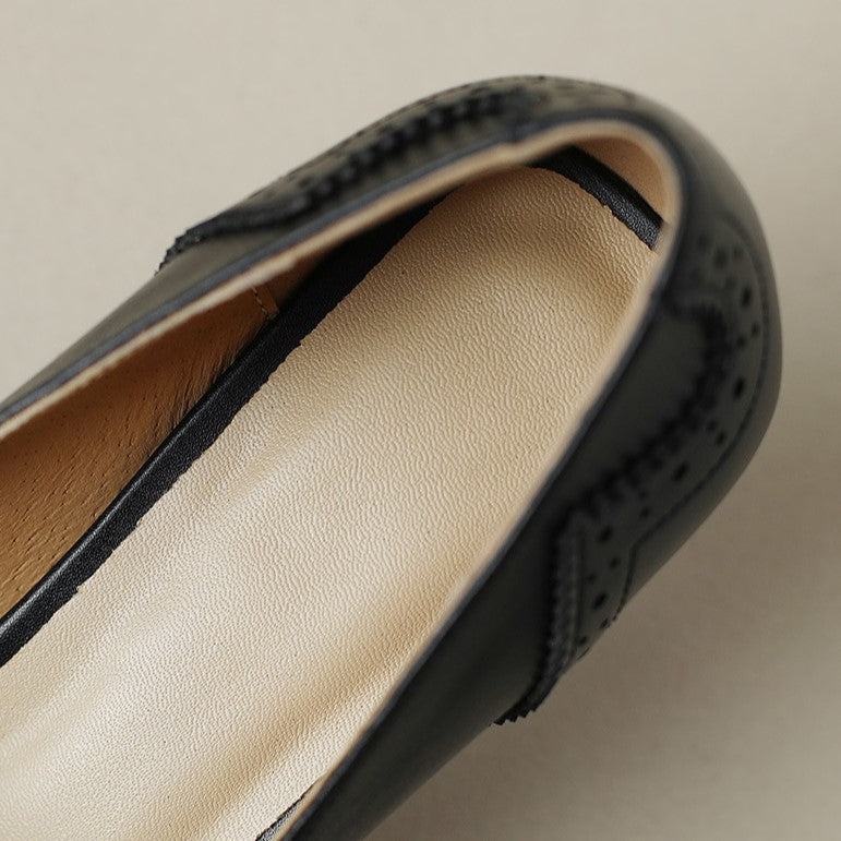 Célora Leather Pumps with Ribbon
