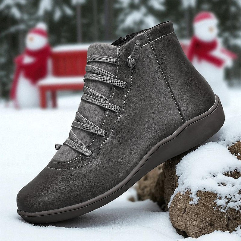 Anatolia™ | Leather-and-suede lace-up high-top ankle boots