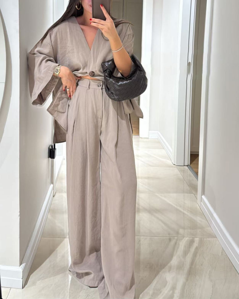 Mélanie™ | Elegant Casual Set in Lightweight Fabric