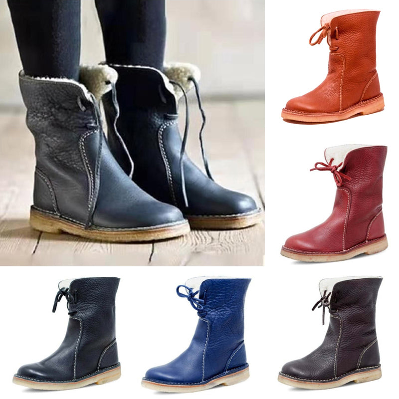 Clara™ | Waterproof Leather Orthopedic Snow Boots