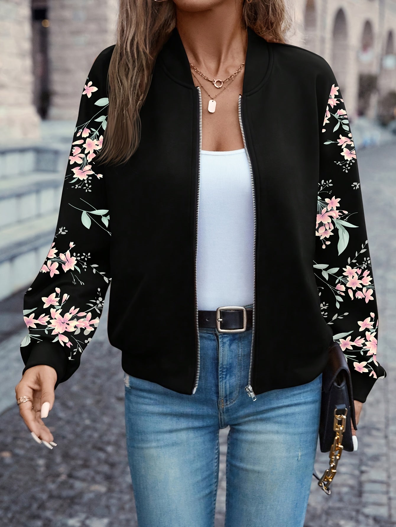 Odette™ | Elegant Floral Print Jacket